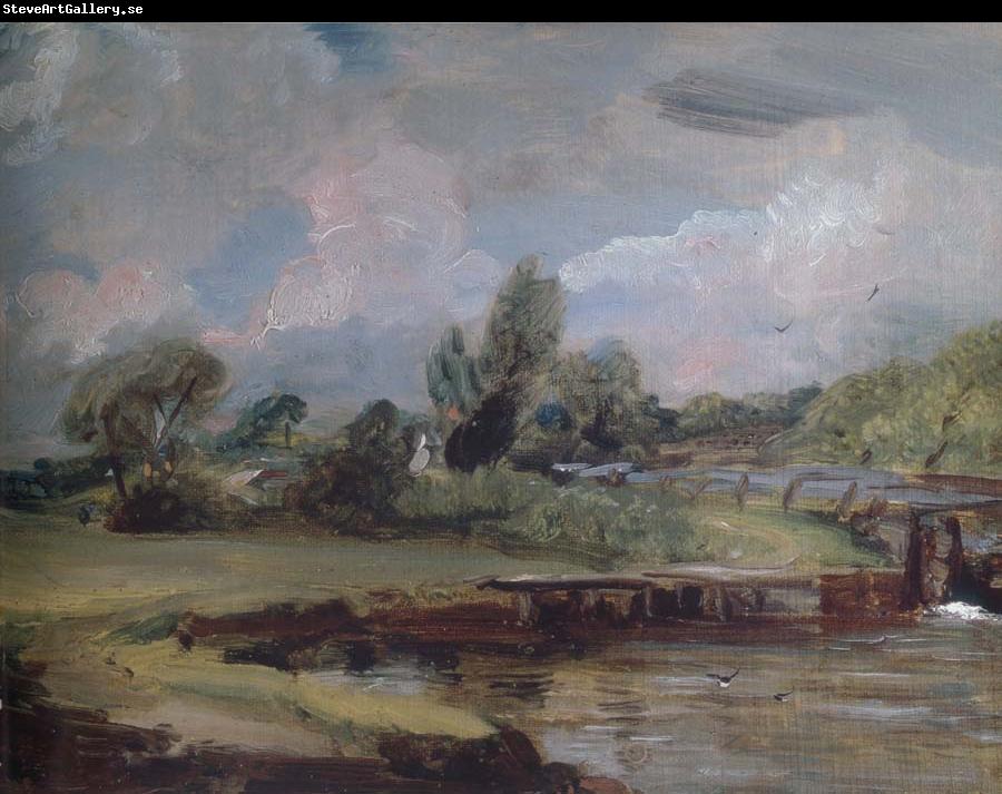 John Constable Flatford Lock 1810-12